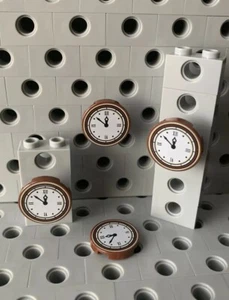 Lego Reloj Redondo 2x2 Deco Azulejos Planos Acabado Suave Minifigura 4 piezas - Imagen 1 de 3