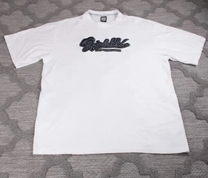 Vintage Marithe Francois Girbaud Shirt Mens XL White Big Logo Baggy Y2K Hip Hop - Picture 1 of 12