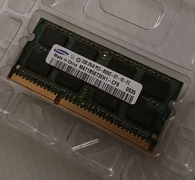 SAMSUNG M471B5673EH1-CF8 2GB 204pin 1066mhz PC3-8500S Sodimm Laptop Memory - Image 1 of 2