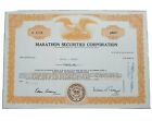 1977 Marathon Securities (DE) Aktienzertifikat #U3109 ausgestellt an Helen L. Knight