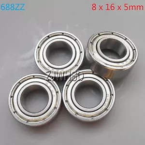4 piezas Rodamiento Sellado 688zz 8 x 16 x 5 mm para TAMIYA TRAXXAS ALINEA RADIOCONTROL Hobby hágalo usted mismo - Imagen 1 de 1