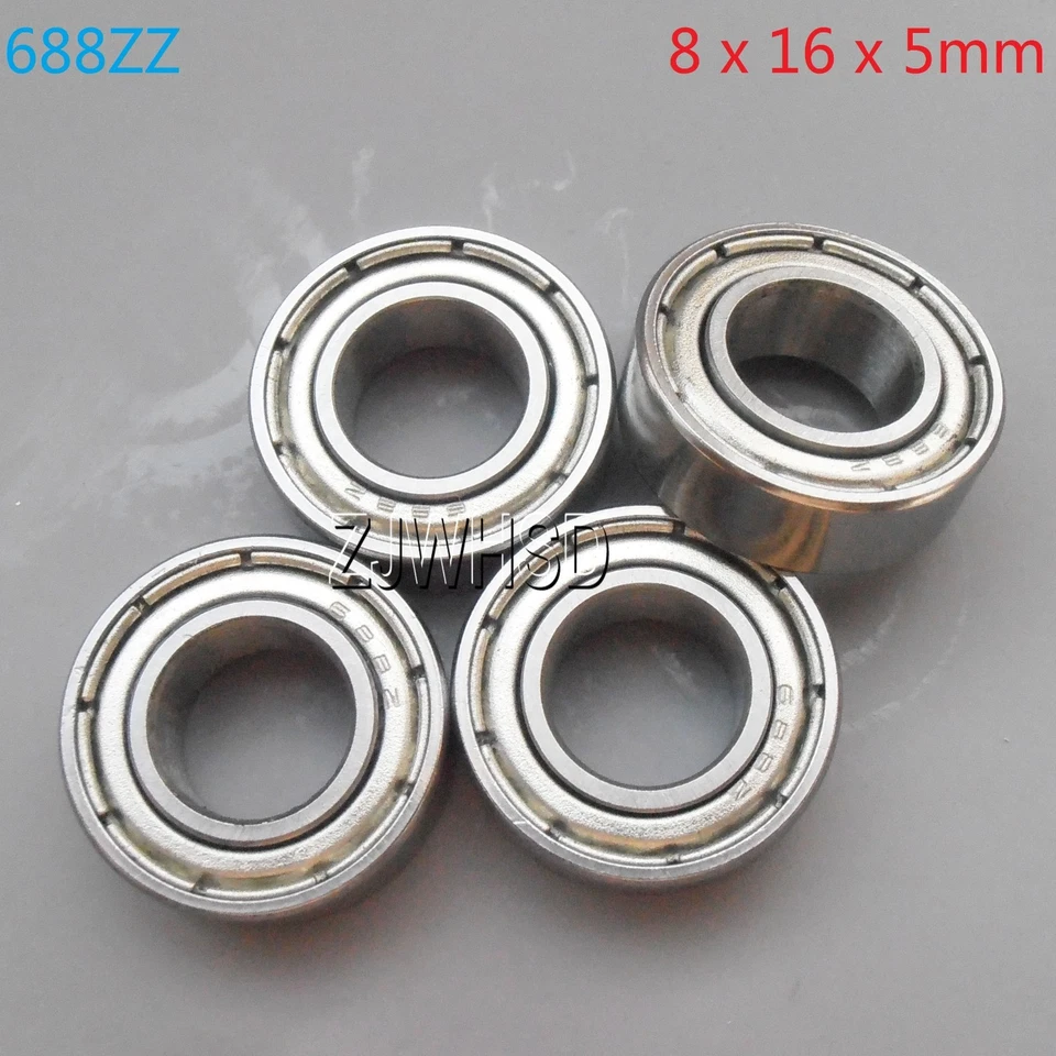 4pcs 688zz Sealed Bearing 8 x 16 x 5 mm for TAMIYA TRAXXAS ALIGN RC Hobby DIY - Image 1 of 1