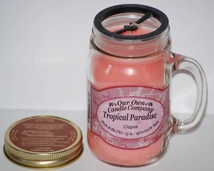 Tropical Paradise 13oz. Mason Jar Candle by Our Own Candle Company - Picture 1 of 8