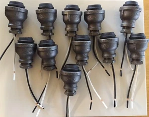 10+1 FREE! 3/4" Iron Pipe Lamp/Light Socket+ Lead and 1/2" Adapter FREE SHIPPING - Picture 1 of 1