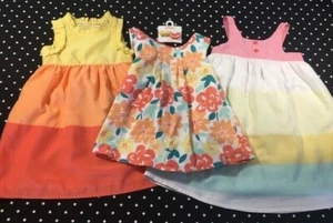 Gymboree Sunny Citrus sun linen cotton dress sundress top 4 4T 5 set lot hair  - Picture 1 of 8