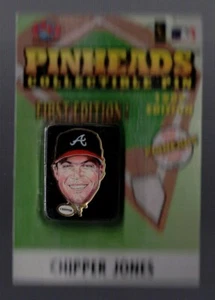 Atlanta Braves  ''1999 PinHeads / Chipper Jones''  MLB Baseball Pin - Picture 1 of 1