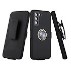 For Samsung Galaxy S21 Fe Hybrid Ring Stand Swivel Belt Clip Holster Case Cover
