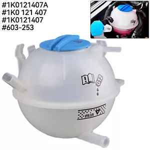 Coolant Radiator Reservoir Tank For VW Golf Jetta Passat Tiguan Audi 1K0121407A. - Picture 1 of 6