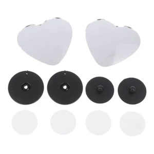 1 Pair Car Frameless Blind Spots Mirror Cute Heart Shape Side Mirror Rearview - Picture 1 of 11