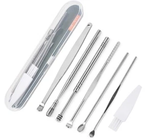 Ear Pick Cleaning Set Spiral Tool Spoon Ear Wax Remover Cleaner Curette Kit best - Picture 1 of 6