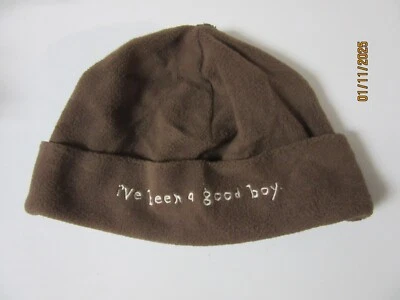 Sombrero sólido "Good Boy" marrón viejo azul marino 0-3 bebé recién nacido IBNH-7 Foto 1 de 3