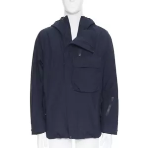 THE NORTH FACE GORE TEX blue asymmetric zip patch pocket hood windbreaker M / L - Picture 1 of 12