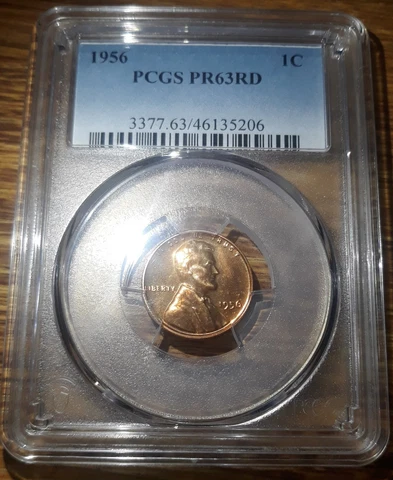 1956 Lincoln Cent Pr 63 Rd Proof Cover