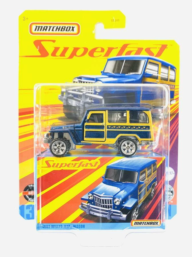 2020 Matchbox Superfast F Case #13 1962 Willys Jeep Wagon 1/64 Scale Diecast  - Image 1 of 1