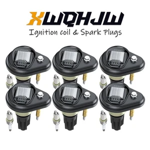 6X Ignition Coil + Iridium Spark Plug for Chevy Trailblazer GMC Isuzu UF303 - Imagen 1 de 7