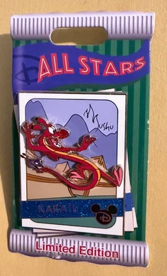 Disney Pin Mulan Mushu All Stars Trading Cards Karate Limited Edition - image 1 of 4