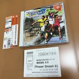 Dreamcast Power Smash 2 Sega Japan Import Used with Obi and Postcard
