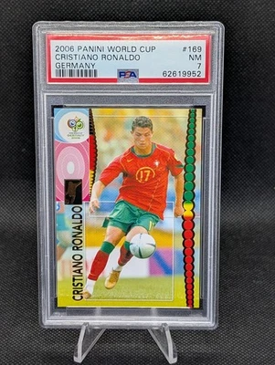2006 Panini FIFA World Cup Germany Cristiano Ronaldo Card #169 PSA 7 Portugal  - Bild 1 von 2