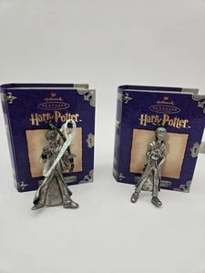 2001 Hallmark Keepsake Navidad Harry Potter Varita y Ron Weasley Scabbers - Imagen 1 de 9