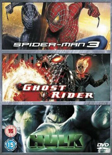 SpiderMan 3Ghost RiderHulk (2008) Tobey Maguire Raimi 3 DVD Region 2 - New - Image 1 of 1