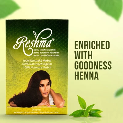 Reshma Henna Rich Conditioning Hair Color Raven Black 150g (5.3 oz) – Natural Sh - Image 1 of 4