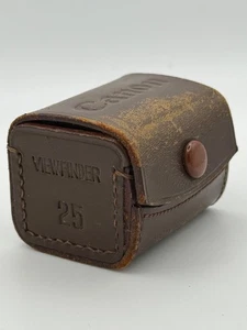 Canon 25mm Viewfinder Brown Leather Case - Picture 1 of 2