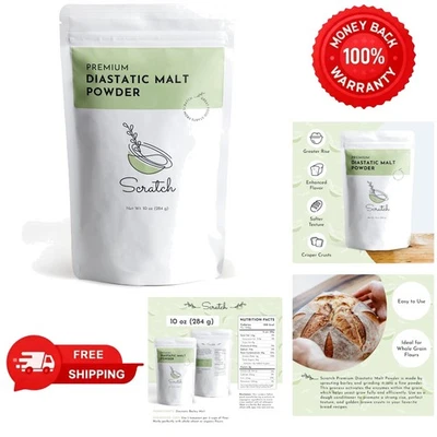 Mejora tu horneado: polvo de malta diastático de 10 oz para la perfección del sabor y la corteza Foto 1 de 4