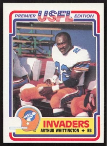 1984 Topps USFL #90 Arthur Whittington Oakland Invaders HIGH GRADE - Picture 1 of 2