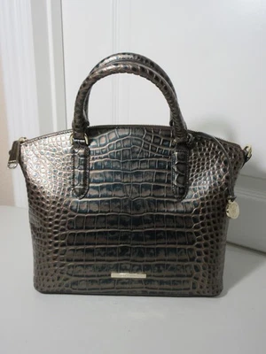 NUEVO CON ETIQUETAS BOLSO BRAHMIN MEDIANO DUXBURY VERDE/MARRÓN SURTIDO NUEVO Foto 1 de 4