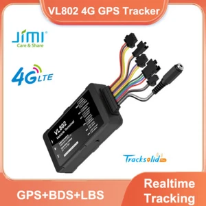 Jimi VL802 4G Tracker Bluetooth LTE Veicolo Localizzatore GPS Tracciamento in Tempo Reale APP - Foto 1 di 8