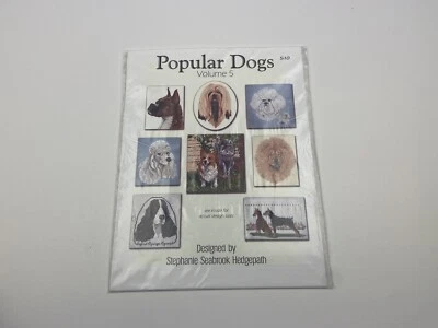 Popular Dogs Cross Stitch Pattern Stephanie Seabrook Hedgepath Volume 5 - Image 1 of 3