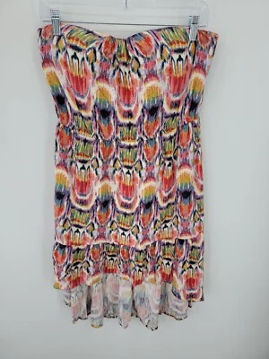 Vestido BB Dakota Para Mujer Mediano Azteca Tribal Sin Tirantes Boho Festival Fiesta Verano Foto 1 de 4