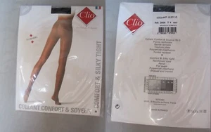 Collant Fino Y Sedoso CLIO Talla 5 Fabricado En Francia 15 Denieres - Imagen 1 de 5