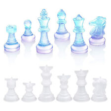 6 Pieces Chess Pieces Resin Epoxy Mold Casting Molds for Home Decoration