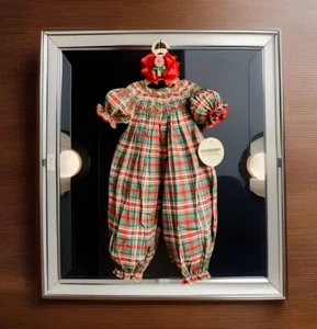 Pagliaccetto smocked classico stravagante bambina nuovo con etichetta fiocco omaggio natalizio 24 mesi - Foto 1 di 13