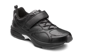 Dr. Zapatos cómodos de cuero genuino para hombre GANADOR calzado deportivo negro nuevo en caja - Imagen 1 de 12