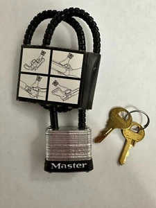 Master Lock Cable Gun Lock & 2 Keys (107 Gun Lock) - Picture 1 of 2
