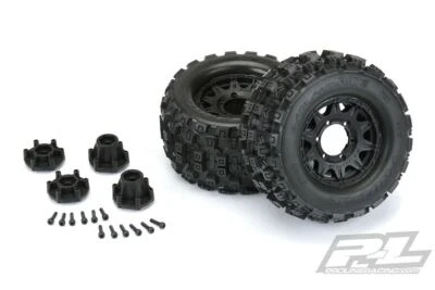 Proline Badlands Mx28 2.8" All Terrain Tyres Blk Raid Wheel 6X30 PL10125-10 2Hex - Image 1 of 4