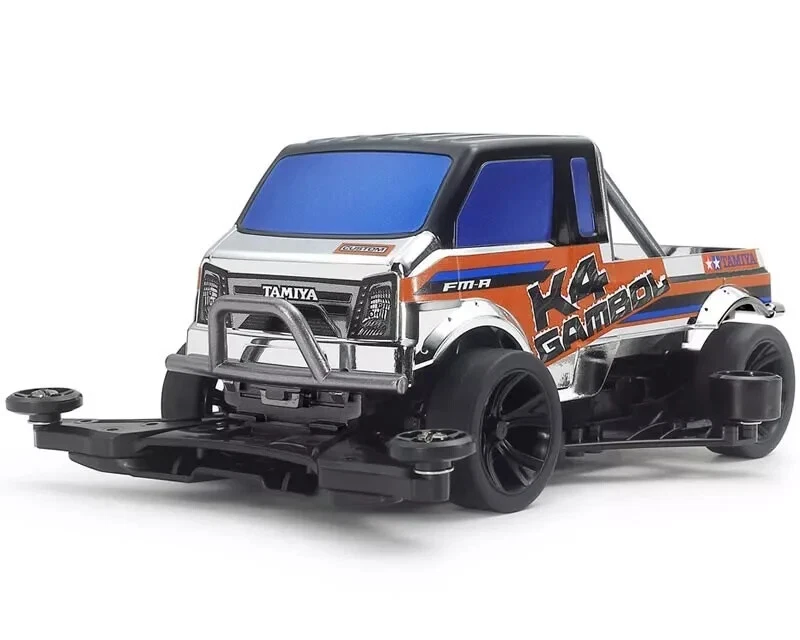 Tamiya Mini 4WD K4 Gambol Siver Metallic FM-A Chassis 95163 modellismo 1/32 - Immagine 1 di 1