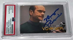Robert Picardo "Doctor" 1995 Skybox STAR TREK Voyager Signed Rookie Card PSA RC - Picture 1 of 3