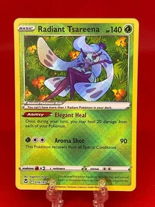 Pokémon TCG Radiant Tsareena Silver Tempest 016/195 Holo Radiant Rare English NM - Imagen 1 de 2
