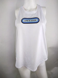 Life is Good Women Active Tank LIG Pill Cloud White Medium 65303 - Picture 1 of 9