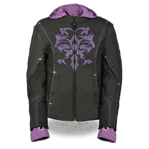 Milwaukee Leather Ladies Jacket W/ Reflective Tribal Detail **SH1967 - Picture 1 of 11