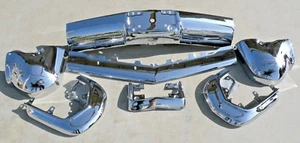 X CADILLAC NEW TRIPLE PLATED CHROME FRONT IMPACT BUMPER 1964 64 OEM - Picture 1 of 12