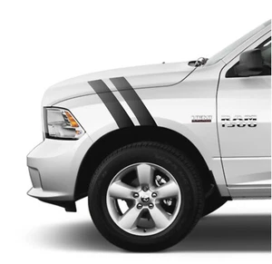 Calcomanía de capó compatible con gráficos de vinilo a rayas Dodge Ram 1500 Hash Mark Racing - Imagen 1 de 8