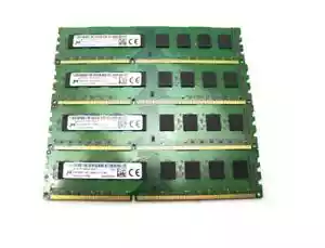32GB (4x8GB) PC3-12800u DDR3-1600MHz 2Rx8 Non-ECC Micron MT16JTF1G64AZ-1G6E1 - Picture 1 of 1