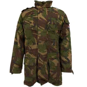 Dutch DPM Camo Size M-L Parka w/Gore-Tex & polyester liners, Grade 1, free ship - Picture 1 of 7