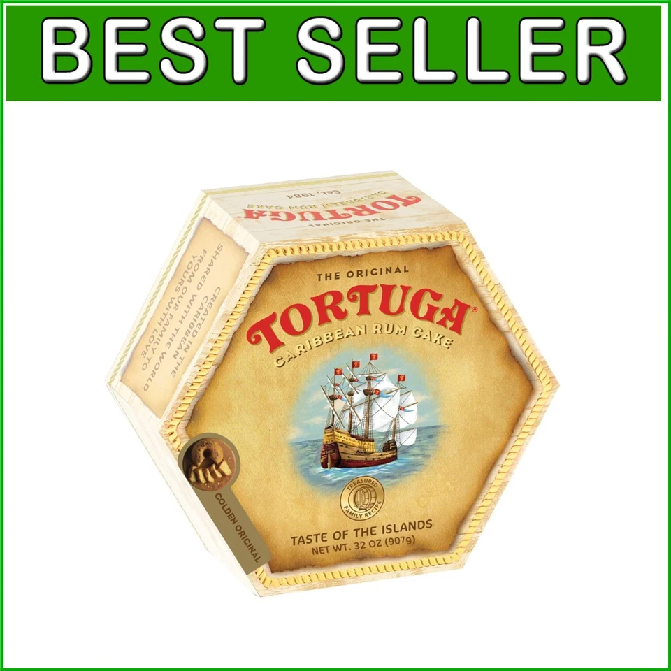 Tortuga Caribbean Rum Cake Golden Original 32 Ounce