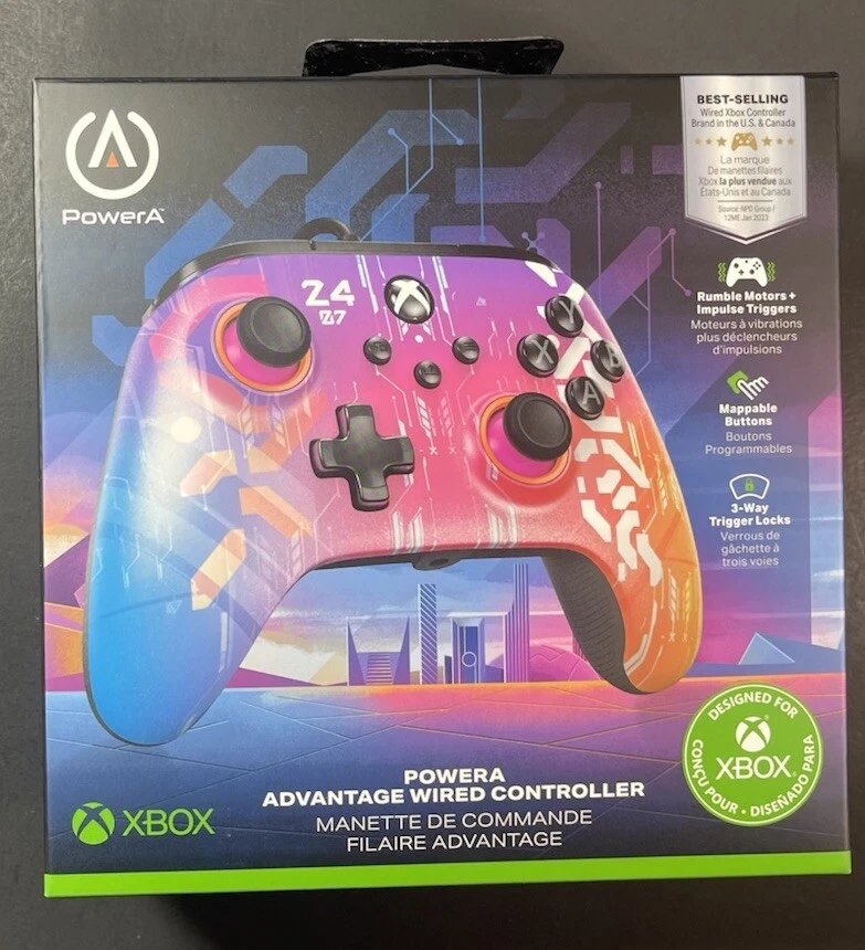 PowerA Advantage WIRED Controller for XBOX / PC [ Cyber Style ] NEW - Image 1 of 4