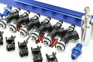 NEW 1JZGTE Top Feed Fuel Rail Conversion kit with BOSCH 1000cc Fuel Injectors - Picture 1 of 10